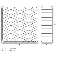 BGS Gummiauflage | für Hebebühnen | 116,5 x...