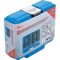 BGS Kraft-Spezial-Steckschlüssel-Wendeeinssatz-Satz | Sechskant & Schraubendreher 17 - 19 - 21 mm | 12,5 mm (1/2") | 3-tlg.