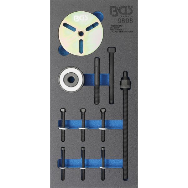 BGS Werkstattwageneinlage 1/3: Kurbelwellen-Riemenscheiben-Werkzeug-Satz | für MINI Cooper Motoren W11