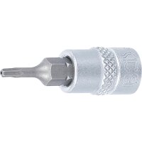 BGS Bit-Einsatz | Antrieb Innenvierkant 6,3 mm (1/4") | T-Profil (für Torx) mit Bohrung T8