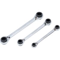 BGS Ratschen-Ringschlüssel-Satz | 4-in-1 | SW 8 x 9 - 18 x 19 mm