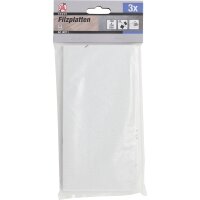 BGS Filzgleiter | Platten | weiß | 100 x 200 mm | 3-tlg.