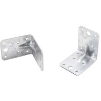 BGS Winkelverbinder | mit Sicke | 70 x 70 x 55 x 2,5 mm | Spar-Pack | 25 Stück