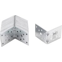 BGS Winkelverbinder | mit Sicke | 70 x 70 x 55 x 2,5 mm | Spar-Pack | 25 Stück