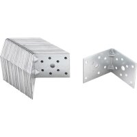 BGS Winkelverbinder | mit Sicke | 70 x 70 x 55 x 2,5 mm | Spar-Pack | 25 Stück