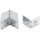 BGS Winkelverbinder | mit Sicke | 70 x 70 x 55 x 2,5 mm | Spar-Pack | 25 Stück