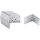BGS Winkelverbinder | mit Sicke | 70 x 70 x 55 x 2,5 mm | Spar-Pack | 25 Stück