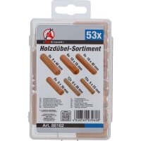 BGS Holzdübel-Sortiment | Ø 5 - 10 mm | 53-tlg.