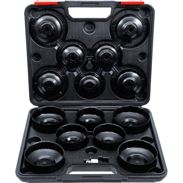 BGS Ölfilterschlüssel-Satz | Antrieb Innenvierkant 10 mm (3/8") | 14-tlg.