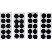 BGS Klettpunkte | selbstklebend | schwarz | 40-tlg.