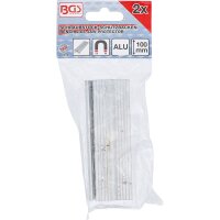 BGS DIY Schraubstock-Schutzbacken Aluminium Breite 100 mm 2-tlg.