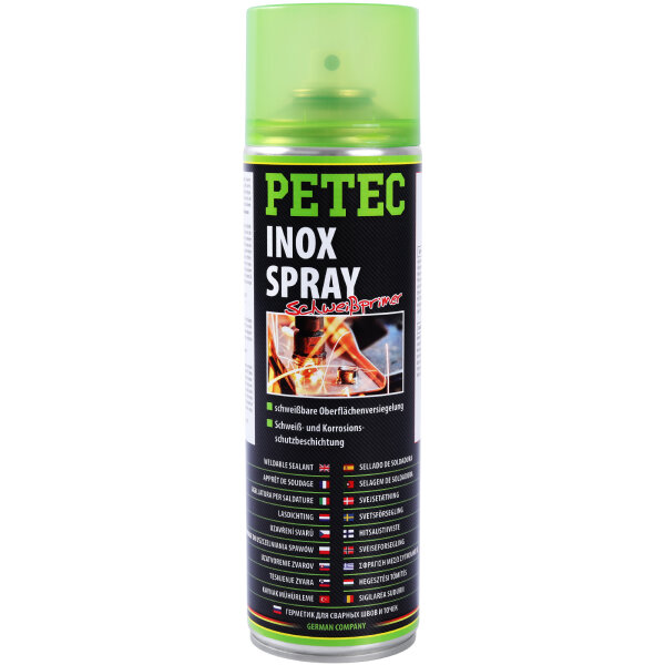 PETEC 70360 Inox-Spray Schweiß-Primer Schweißpunkt Versiegelung Korrosionsschutz, 500 ml