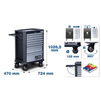 BGS Werkstattwagen | 8 Schubladen | leer