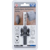 BGS DIY Aufnahmehalter für Lochsägen | mit Zentrierbohrer