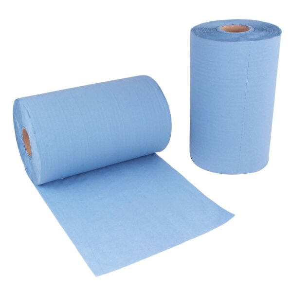 EUROCELL Putzrolle blau 3-lagig 36x34 "MAXI-500", 2-teilig