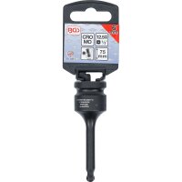 BGS Kraft-Bit-Einsatz | Länge 75 mm | Antrieb Innenvierkant 12,5 mm (1/2") | Innensechskant mit Kugelkopf 6 mm