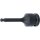 BGS Kraft-Bit-Einsatz | Länge 75 mm | Antrieb Innenvierkant 12,5 mm (1/2") | Innensechskant mit Kugelkopf 6 mm