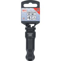 BGS Kraft-Bit-Einsatz | Länge 75 mm | Antrieb Innenvierkant 12,5 mm (1/2") | Innensechskant mit Kugelkopf 19 mm