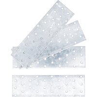 BGS Stahl-Lochplatten-Satz | 200 x 60 x 2 mm | 4-tlg.