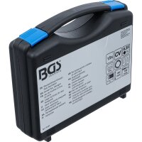 BGS Steckschlüssel-Einsatz-Satz, Sechskant extra lang Antrieb Außensechskant 6,3 mm (1/4") für Bohrmaschinen SW 5,5 - 19 mm  15-tlg.