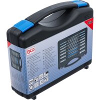 BGS Steckschlüssel-Einsatz-Satz, Sechskant extra lang Antrieb Außensechskant 6,3 mm (1/4") für Bohrmaschinen SW 5,5 - 19 mm  15-tlg.