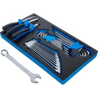 BGS Schaumeinlage für Art. 2002 Maul-Ringschlüssel, Zangen und Winkelschlüssel 31-tlg.