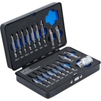 BGS Schraubenausdreher-Satz | für Innensechskant 1,5 - 10 mm / T-Profil (für Torx) | T10 - T55 | 19-tlg.