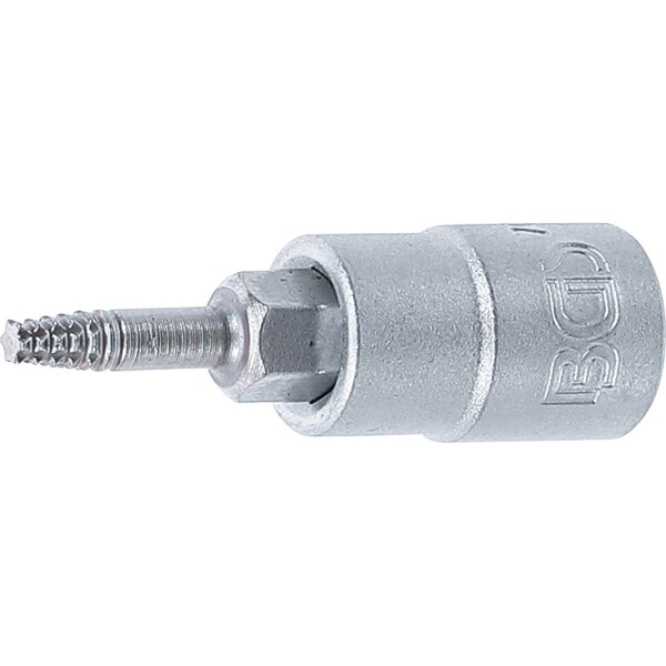 BGS Schraubenausdreher-Bit-Einsatz | Antrieb Innenvierkant 6,3 mm (1/4") | für defektes T-Profil (für Torx) T10