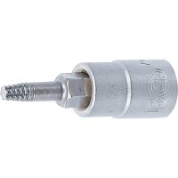 BGS Schraubenausdreher-Bit-Einsatz | Antrieb Innenvierkant 6,3 mm (1/4") | für defektes T-Profil (für Torx) T15