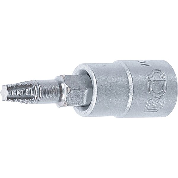BGS Schraubenausdreher-Bit-Einsatz | Antrieb Innenvierkant 6,3 mm (1/4") | für defektes T-Profil (für Torx) T20