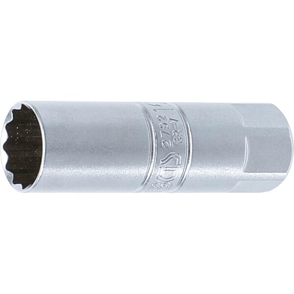 BGS Zündkerzen-Einsatz Zwölfkant | Antrieb Innenvierkant 10 mm (3/8") | SW 16 mm