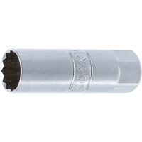 BGS Zündkerzen-Einsatz Zwölfkant | Antrieb Innenvierkant 10 mm (3/8") | SW 16 mm