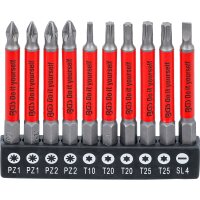 BGS DIY Antirutsch-Bit-Satz | magnetisch | 70 mm | 10-tlg.