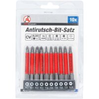 BGS DIY Antirutsch-Bit-Satz | magnetisch | 70 mm | 10-tlg.