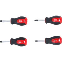 BGS DIY Vergaser-Schraubendreher-Satz | Schlitz / Kreuzschlitz PZ | Klingenlänge 40 mm | 4-tlg.