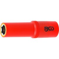 BGS VDE-Steckschlüssel-Einsatz Sechskant | Antrieb Innenvierkant 12,5 mm (1/2") | SW 13 mm