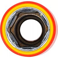 BGS VDE-Steckschlüssel-Einsatz Sechskant | Antrieb Innenvierkant 12,5 mm (1/2") | SW 17 mm