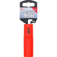 BGS VDE-Steckschlüssel-Einsatz Sechskant | Antrieb Innenvierkant 12,5 mm (1/2") | SW 17 mm