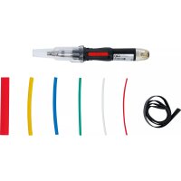 BGS Mini-Heißgasbrenner mit Schrumpfschlauch-Sortiment | farbig | mit Piezo-Zündung | 162-tlg.