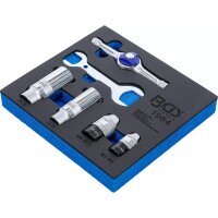 BGS Werkstattwageneinlage 1/6: Spannwerkzeug-Satz für Gewindeschneider | 6-tlg.