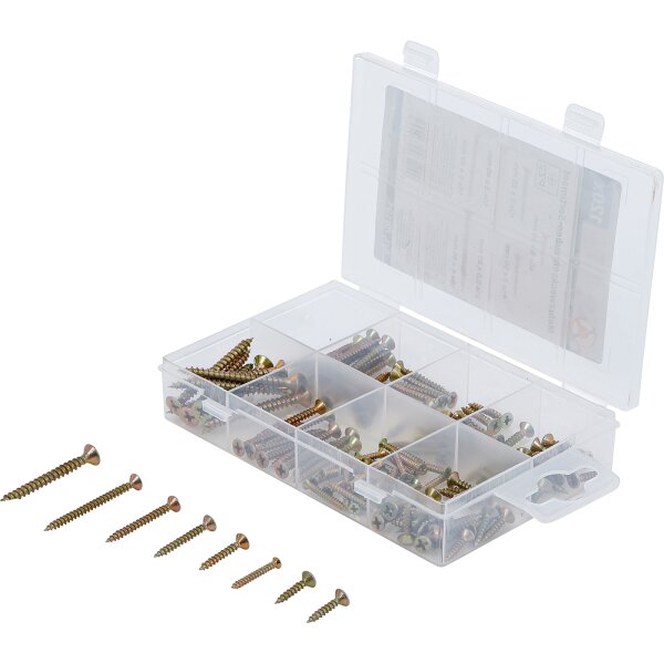 BGS Mehrzweckschrauben-Sortiment | Kreuzschlitz PZ2 | 120 Stück