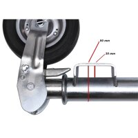 TECPO Anhänger Stützrad Automatik 60 mm, 400 kg