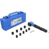 BGS Druckluft-Schlagschrauber | abgewinkelt & Kraft-Steckschlüssel-Satz | 12,5 mm (1/2") | 650 Nm | 10-tlg.