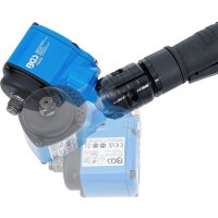 BGS Druckluft-Schlagschrauber | abgewinkelt & Kraft-Steckschlüssel-Satz | 12,5 mm (1/2") | 650 Nm | 10-tlg.