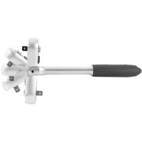 TECPO Gelenkknarre 3/8" Ratsche flexibel mit Schnellverschluss