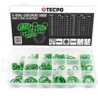 TECPO O-Ring Sortiment 3 bis 22 mm, 225-teilig für...
