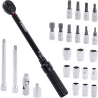 TECPO Drehmomentschlüssel Set 3/8" 5-50 Nm CR-V...