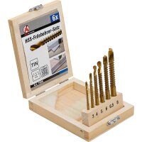 BGS DIY HSS-Fräsbohrer-Satz | titan-nitriert | 3 - 8 mm | 6-tlg.