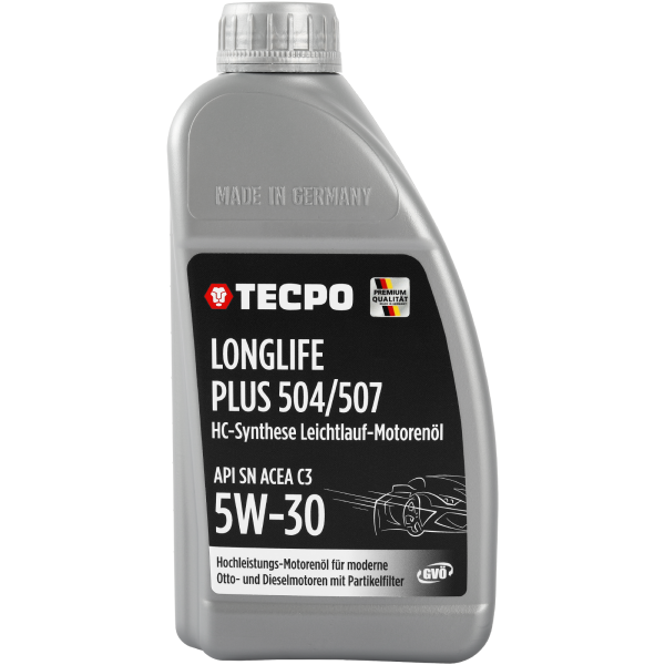 1L TECPO 5W-30 LONGLIFE PLUS MOTORÖL für VW 504.00 507.00 MB 229.31 229.51 BMW LL-04 C30