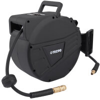 TECPO Druckluftschlauch-Aufroller 10 m mit...